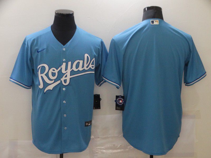 Men Kansas City Royals Blank Light Blue Game Nike MLB Jerseys->new york mets->MLB Jersey